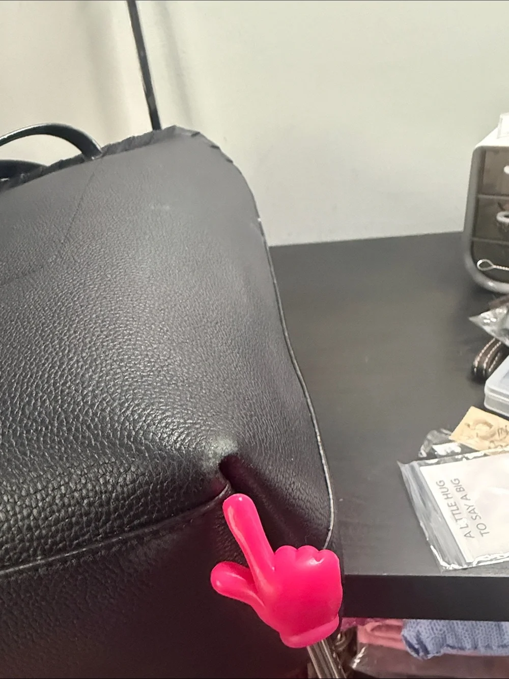 kate spade On Purpose Black Leather Tote with Tassel Accents